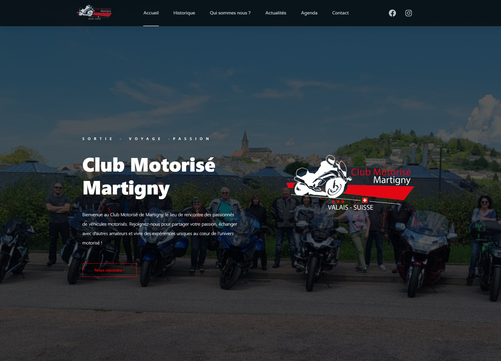 Refonte web & Plateforme communautaire : Le Club Motorisé de Martigny